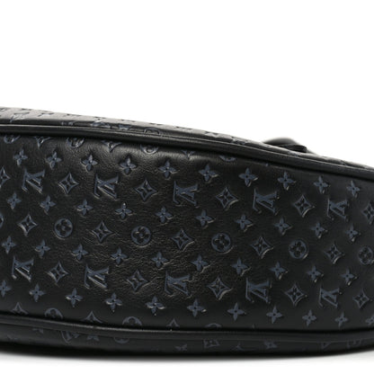 Calfskin Embossed Monogram Loop Black