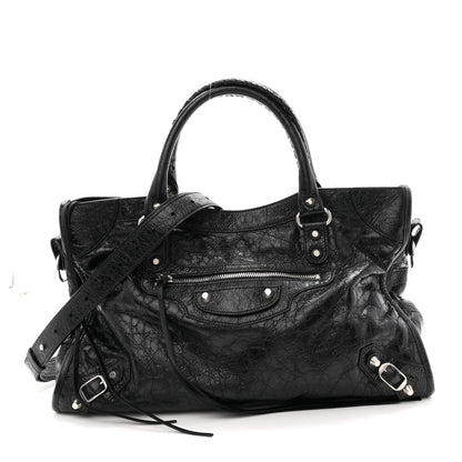 Agneau Arena Silver Hardware Medium Le City Black