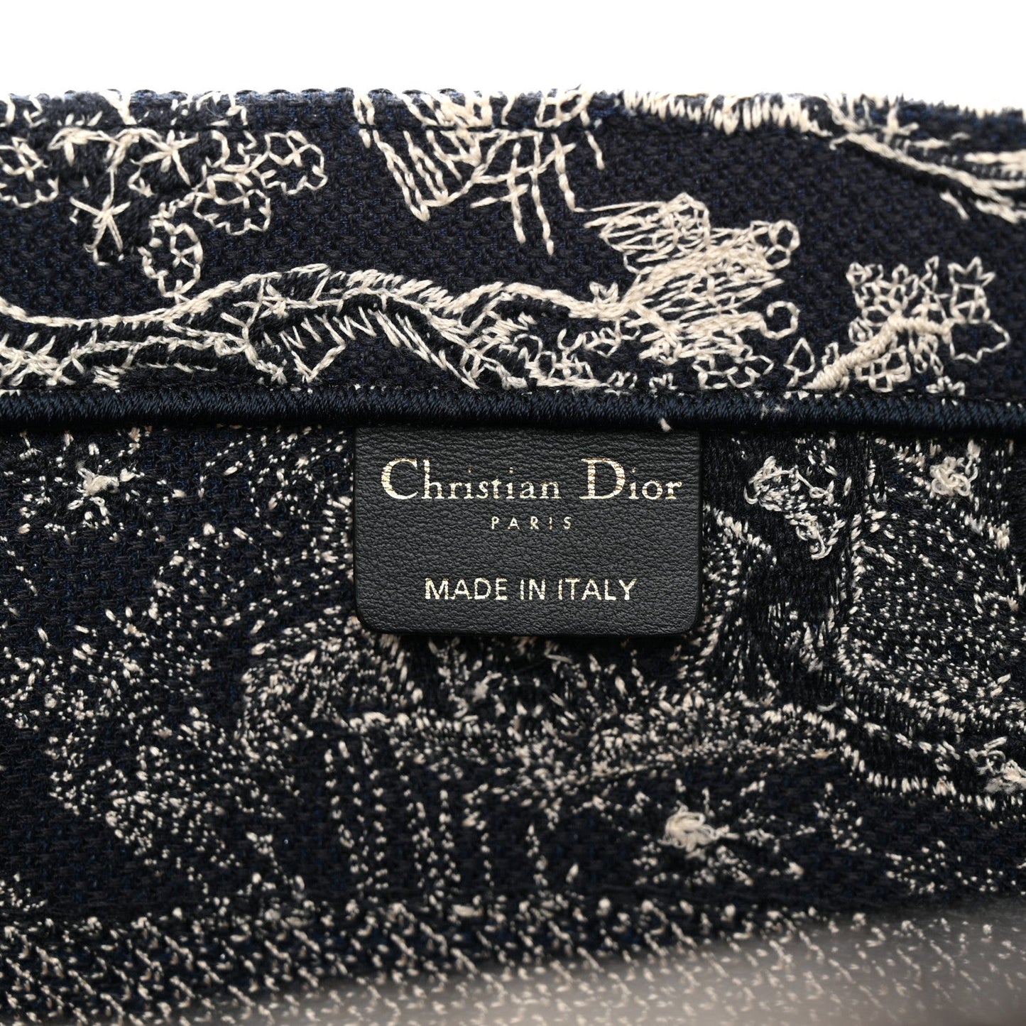 Canvas Embroidered Medium Dioriviera Toile De Jouy Reverse Book Tote Blue