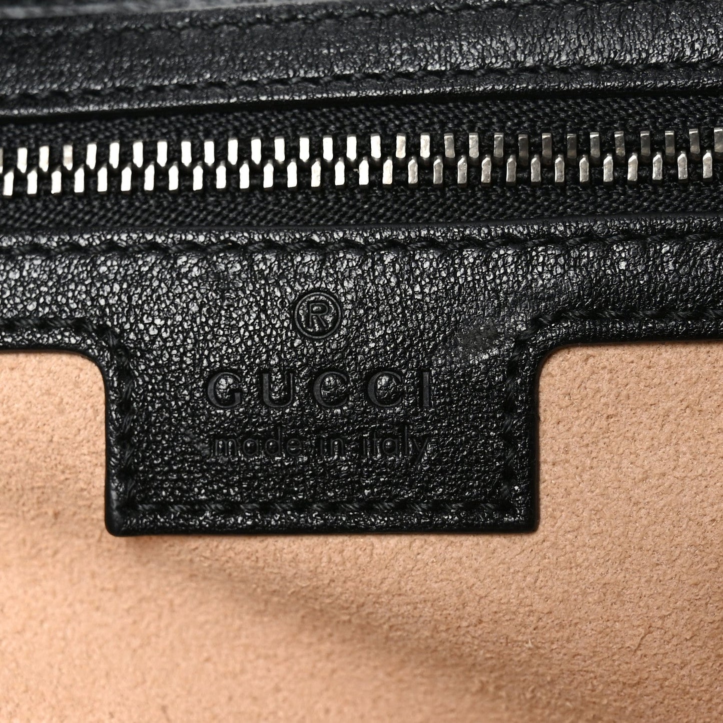 Goatskin Small GG Monochrome Aphrodite Shoulder Bag Black
