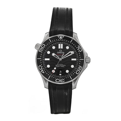 Stainless Steel Rubber 42mm Seamaster Diver 300M Co-Axial Master Chronometer Automatic Watch Black 210.32.42.20.01.001