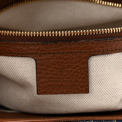New Denim GG Monogram Dollar Calfskin Medium Jackie 1961 Tote Blue Tea Cuir Epilog