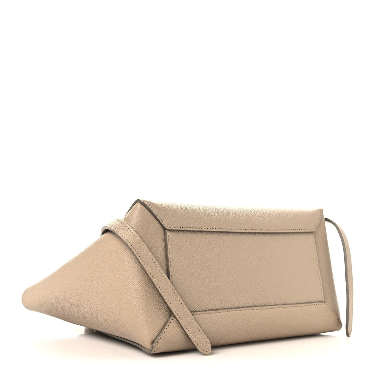 Grained Calfskin Micro Belt Bag Light Taupe