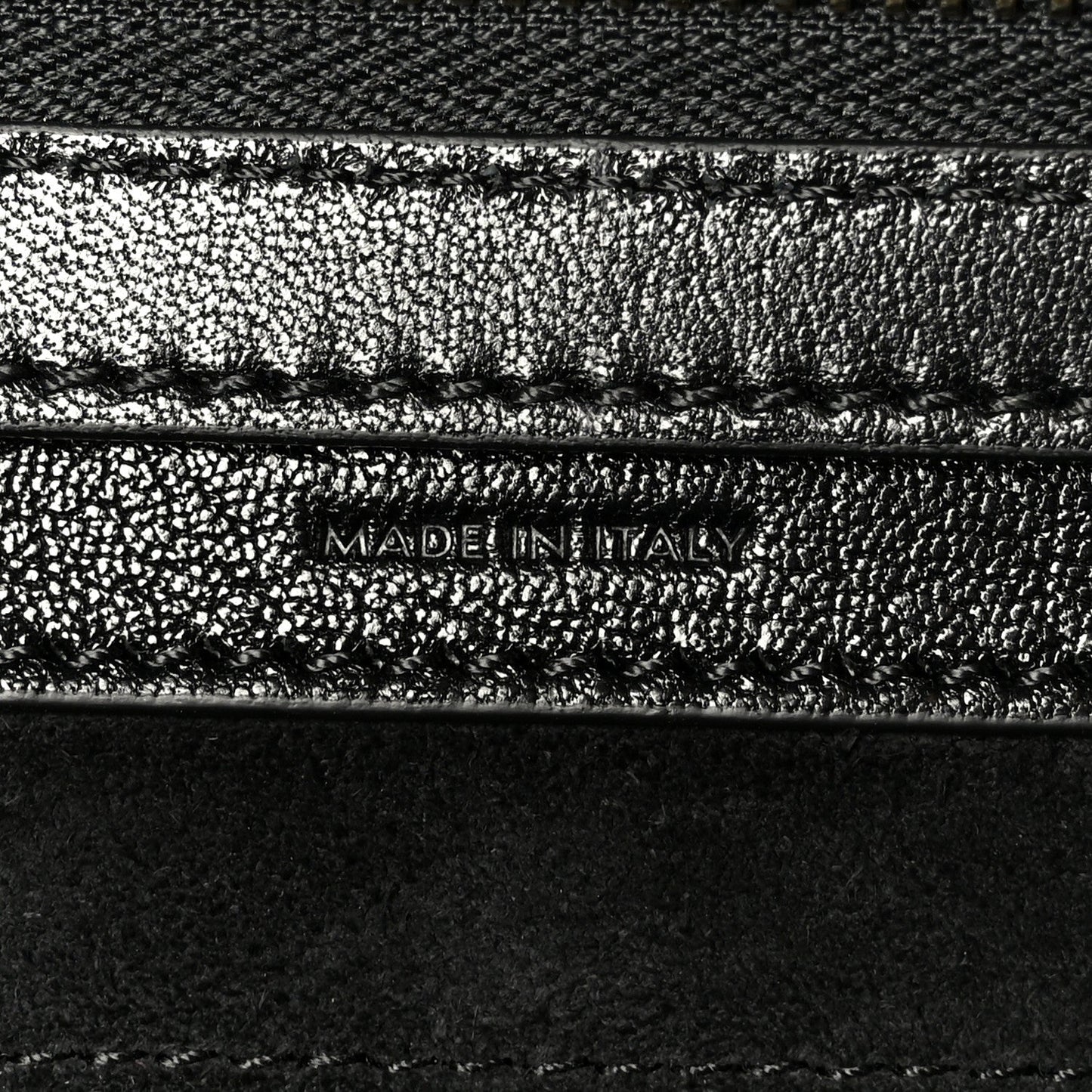 Supple Shiny Lambskin Little New Luggage Black