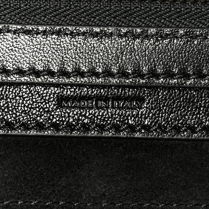 Supple Shiny Lambskin Little New Luggage Black