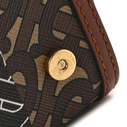 E-Canvas Monogram Stripe Hackberry Crossbody Bag Bridle Brown