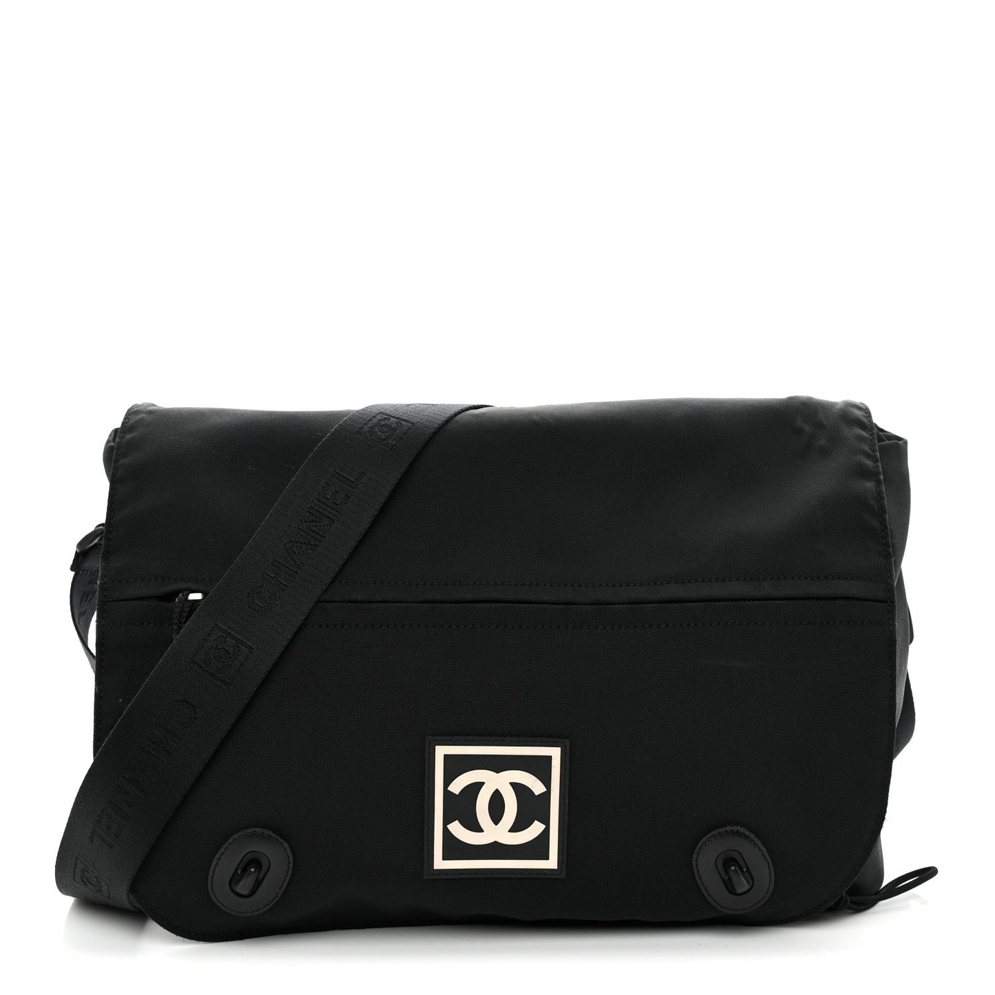 Nylon Sport CC Messenger Black