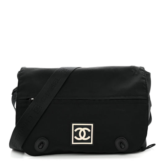 Nylon Sport CC Messenger Black