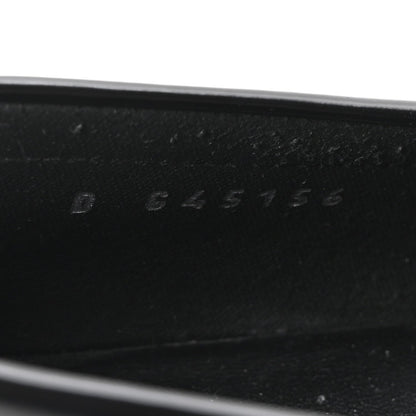 Calfskin Metal CC Loafers 36.5 Black
