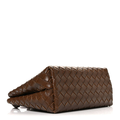 Nappa Intrecciato Small Andiamo Shoulder Bag Nocciola