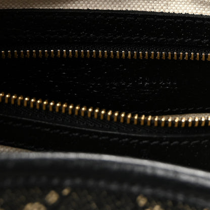 Jacquard Denim GG Monogram Small Jackie 1961 Hobo Black Ivory