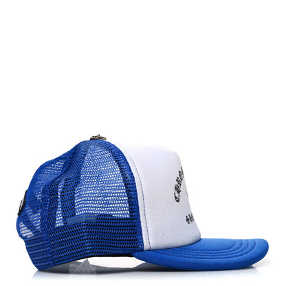Cotton Mesh Hollywood Cross King Taco Trucker Hat Blue White