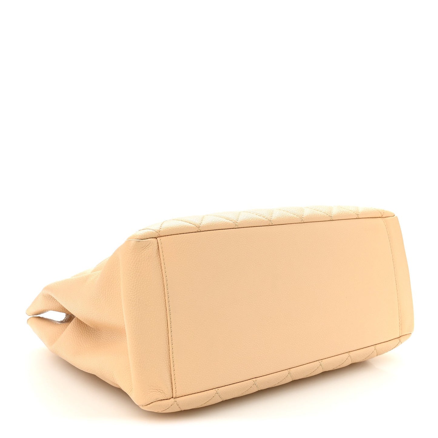 Caviar Quilted Grand Shopping Tote GST Beige