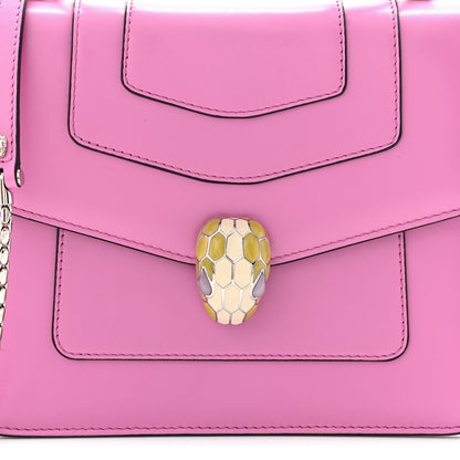 Calfskin Serpenti Forever Top Handle Pink