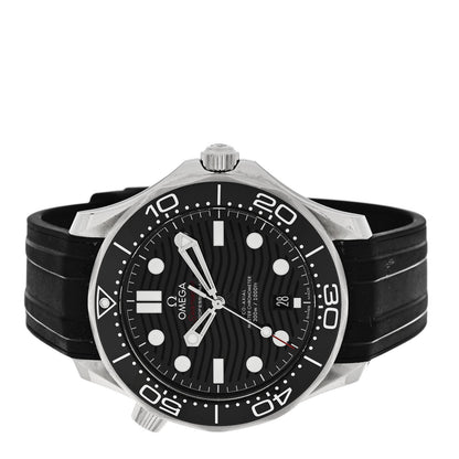 Stainless Steel Rubber 42mm Seamaster Diver 300M Co-Axial Master Chronometer Automatic Watch Black 210.32.42.20.01.001