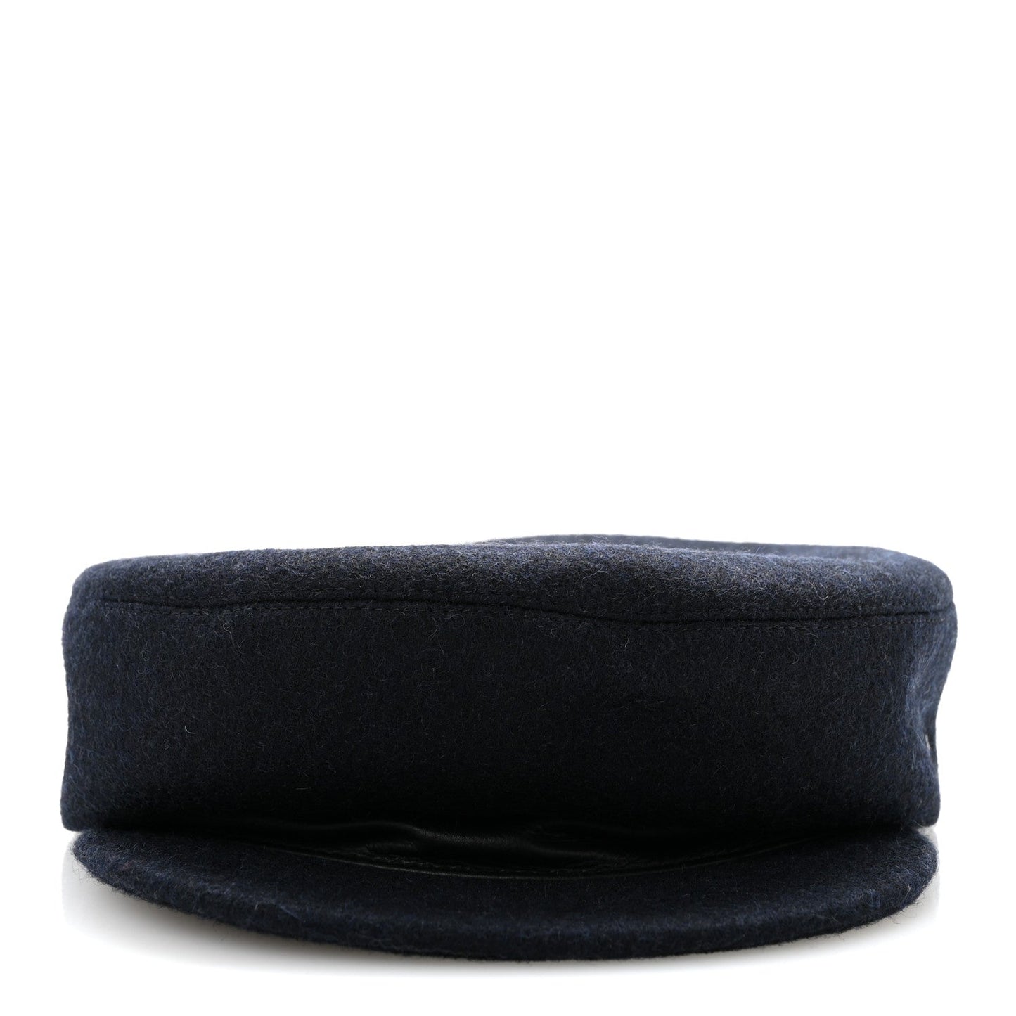 Wool Calfskin Dani Cap 57 Marine Black