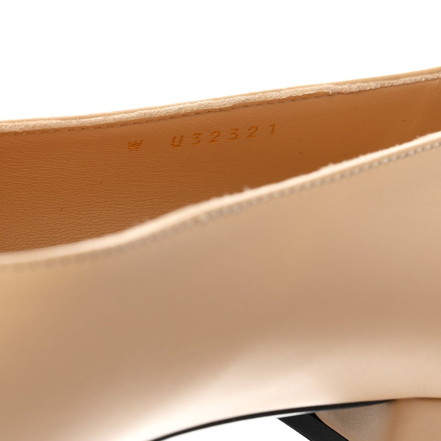 Lambskin Cap Toe CC Uniform Ballerina Flats 38 Beige Black