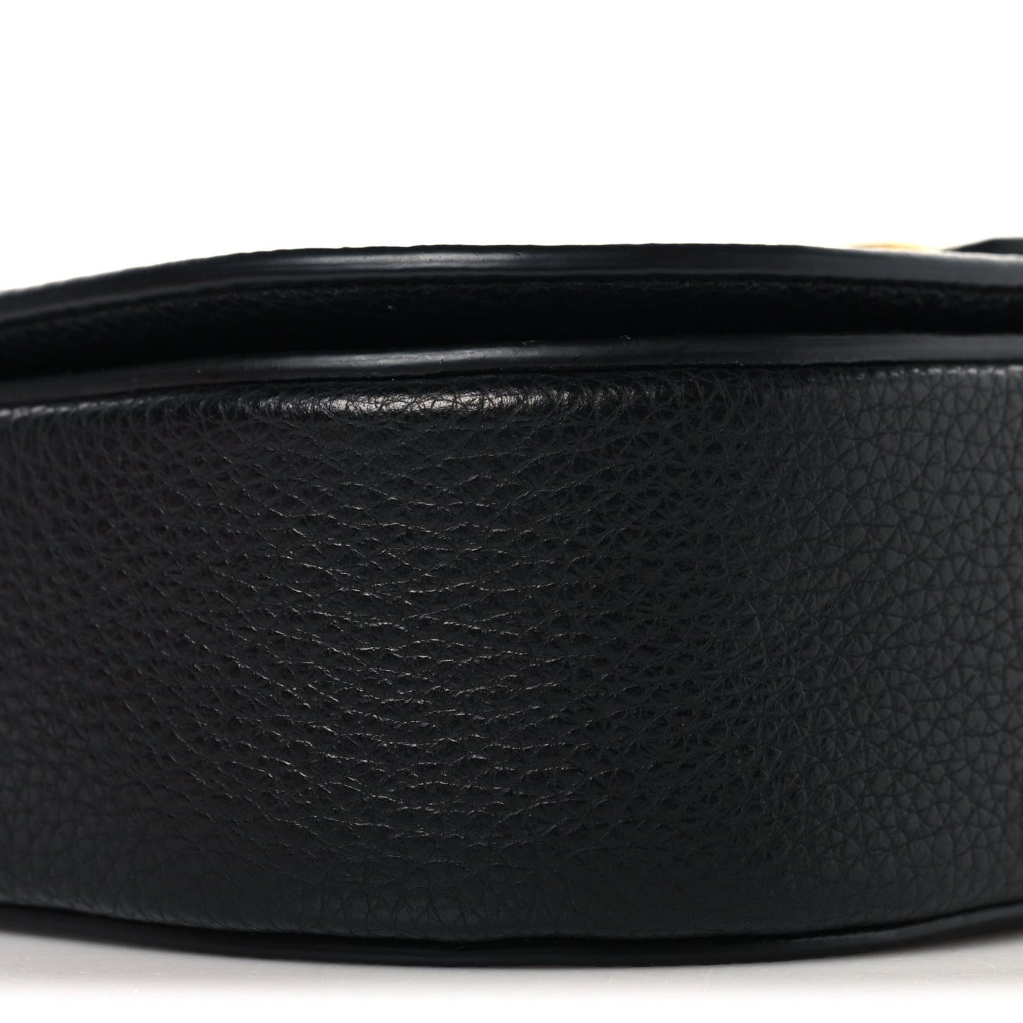 Calfskin Double Gancini Crossbody Black