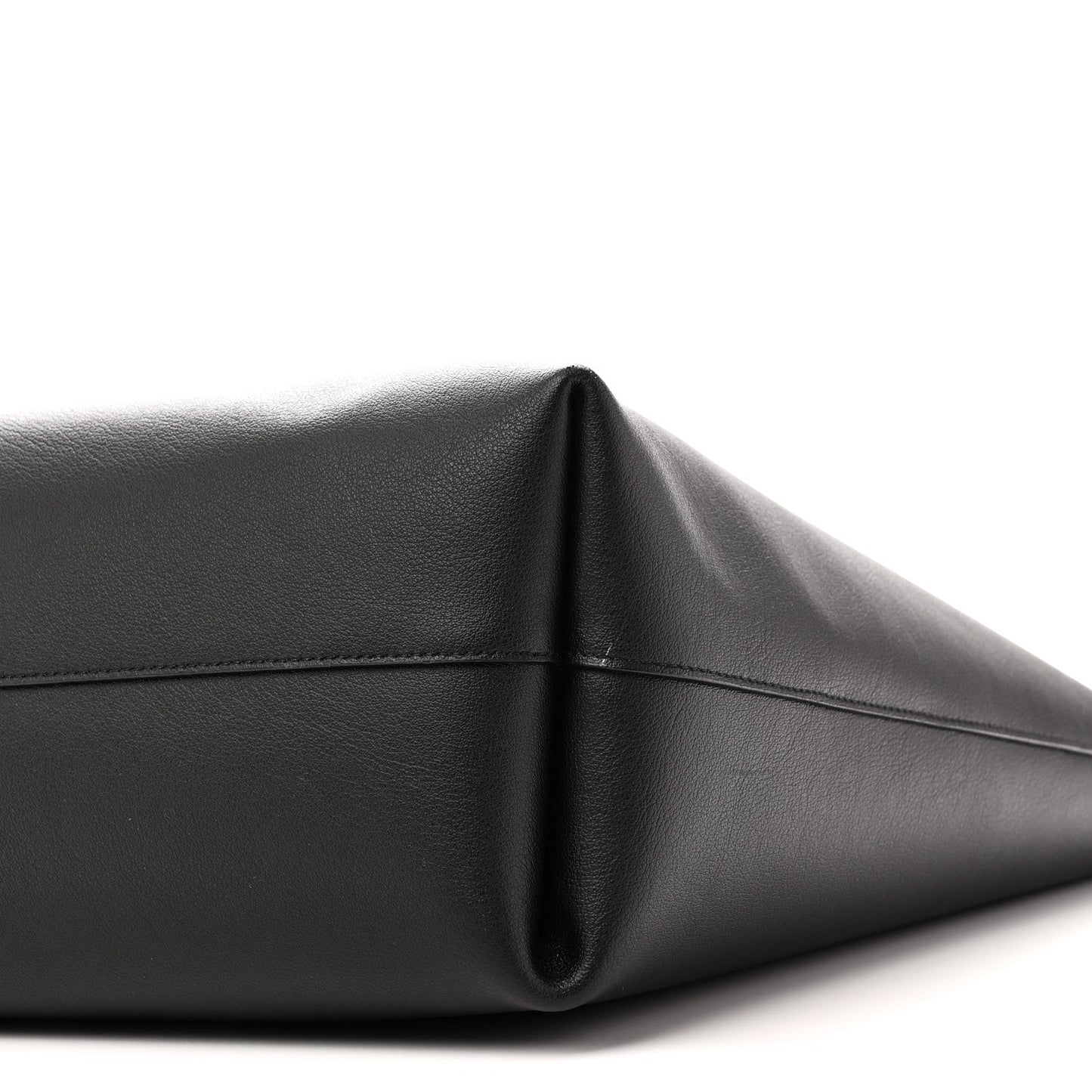 Calfskin Large Shopping Tote Black