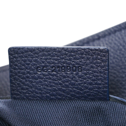 Calfskin Medium Star Tote New Navy
