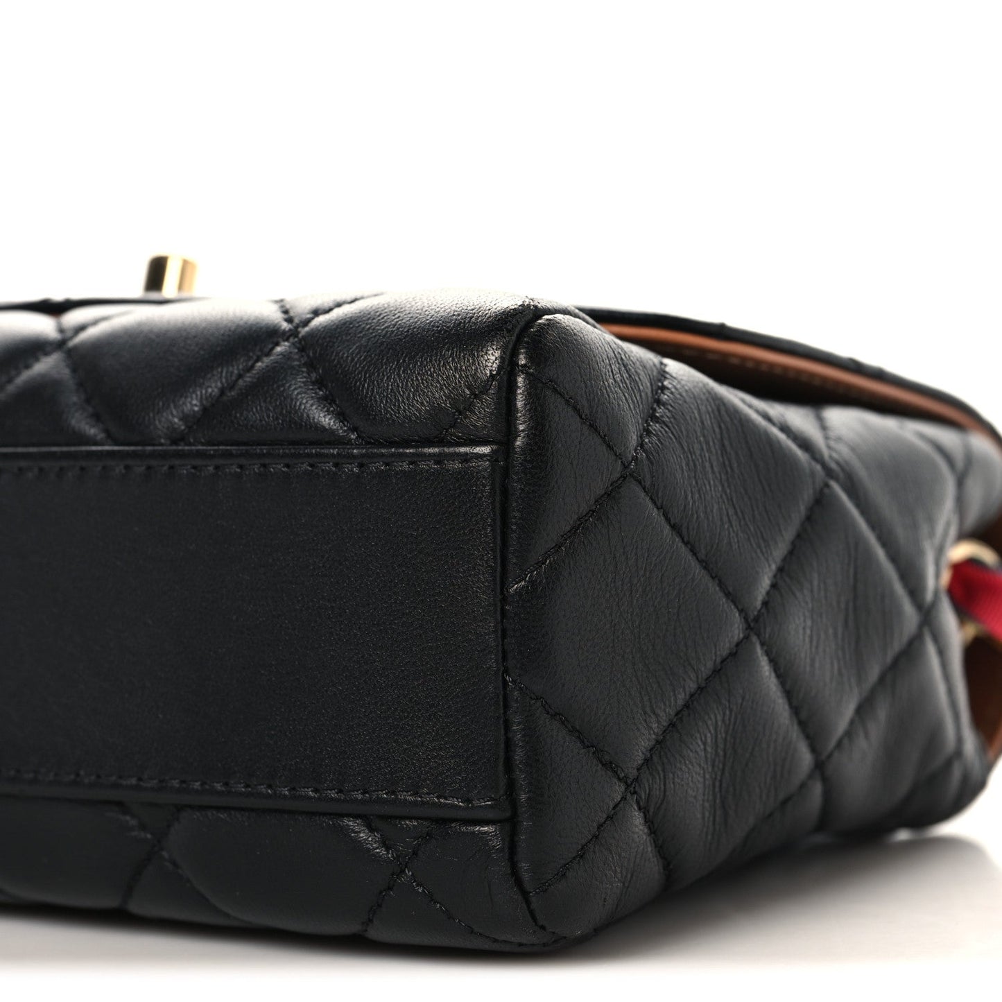 Lambskin Mixed Fibers Quilted Cocovado Flap Black