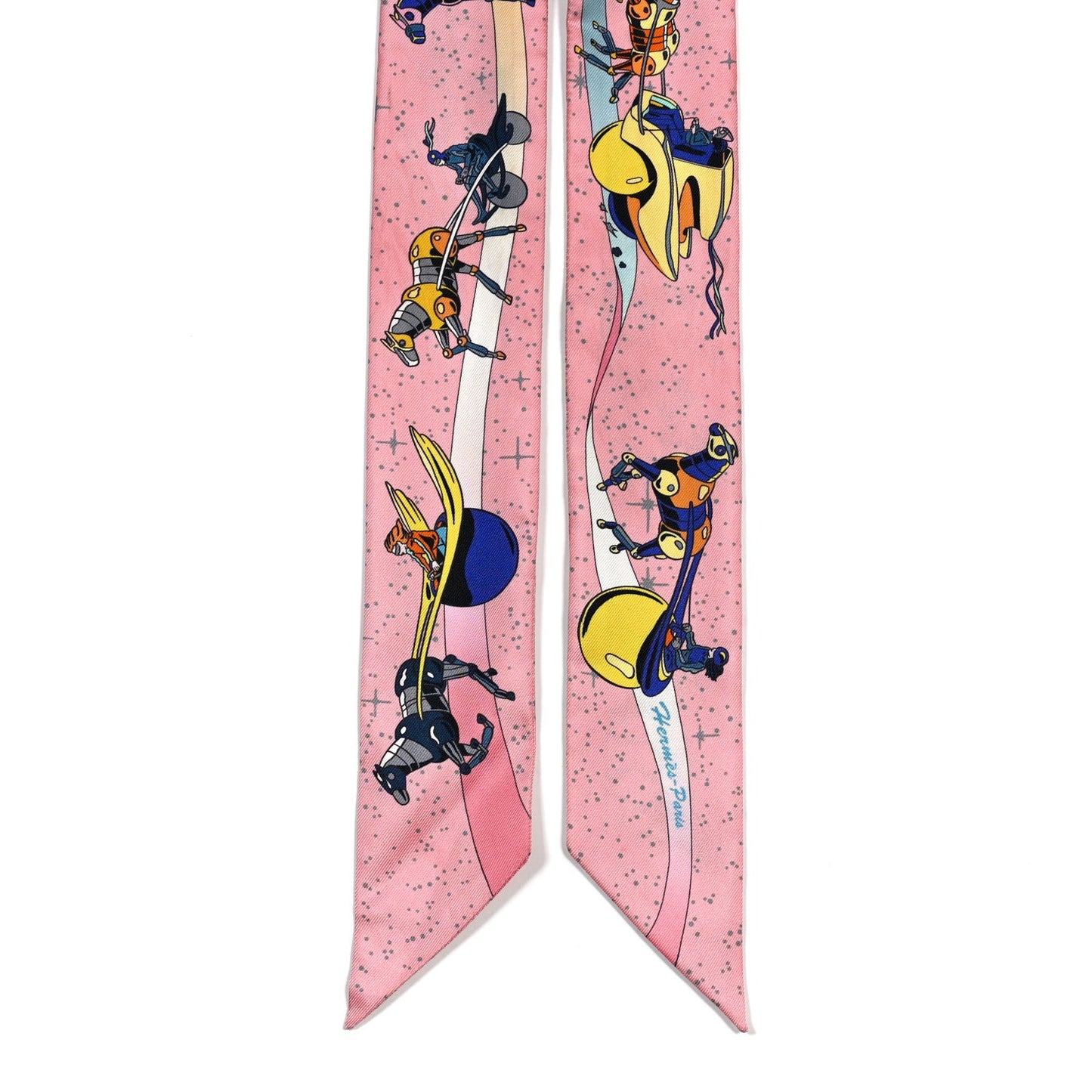 Silk Space Derby Twilly Rose Bleu Jaune