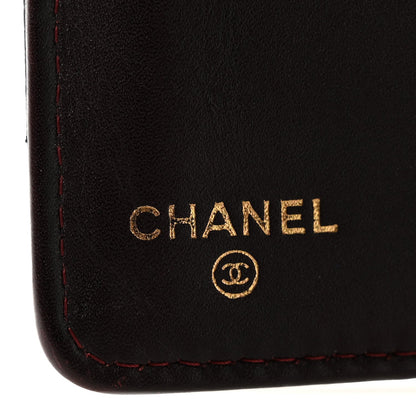 Caviar Quilted Yen Wallet Black