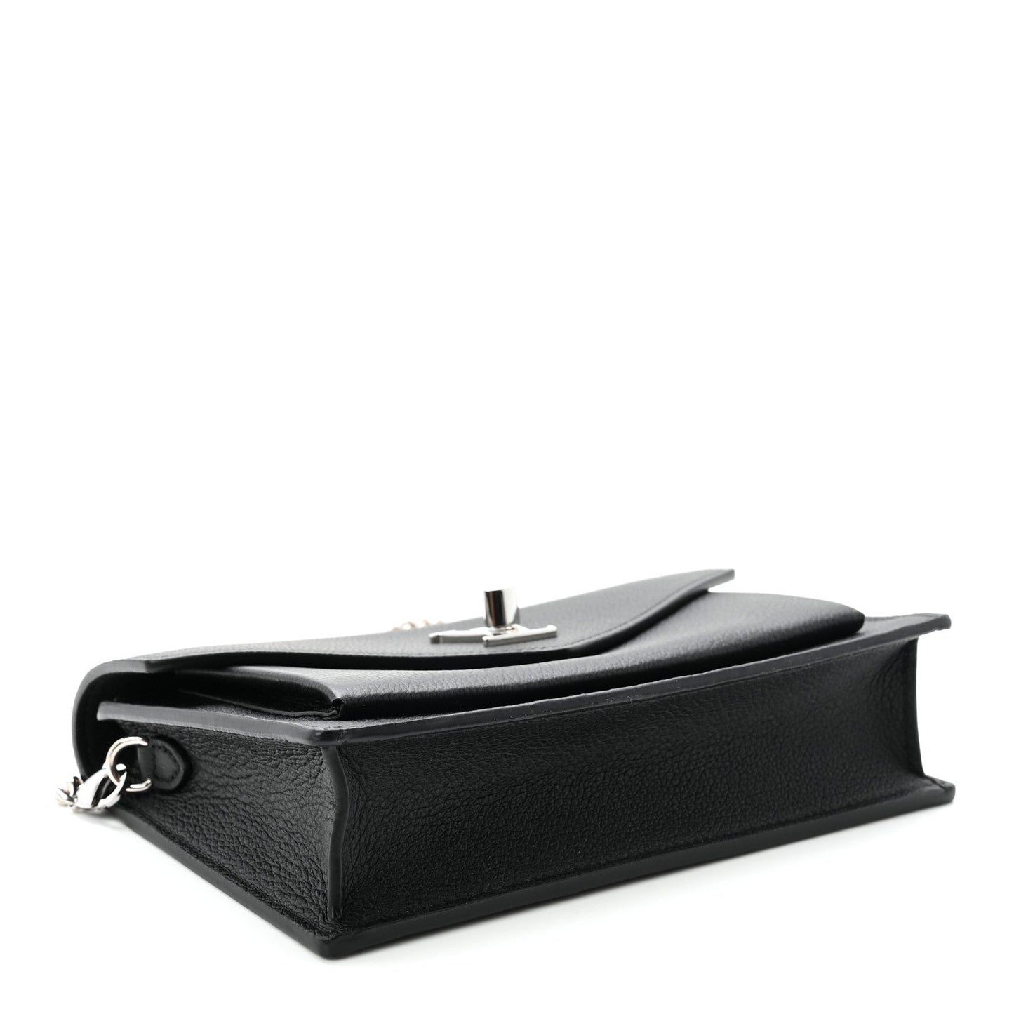 Soft Calfskin My Lockme Chain Pochette Black
