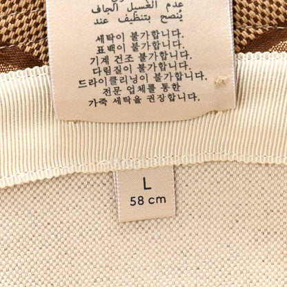 Monogram Jumbo GG Bucket Hat L Camel Ebony New Acero