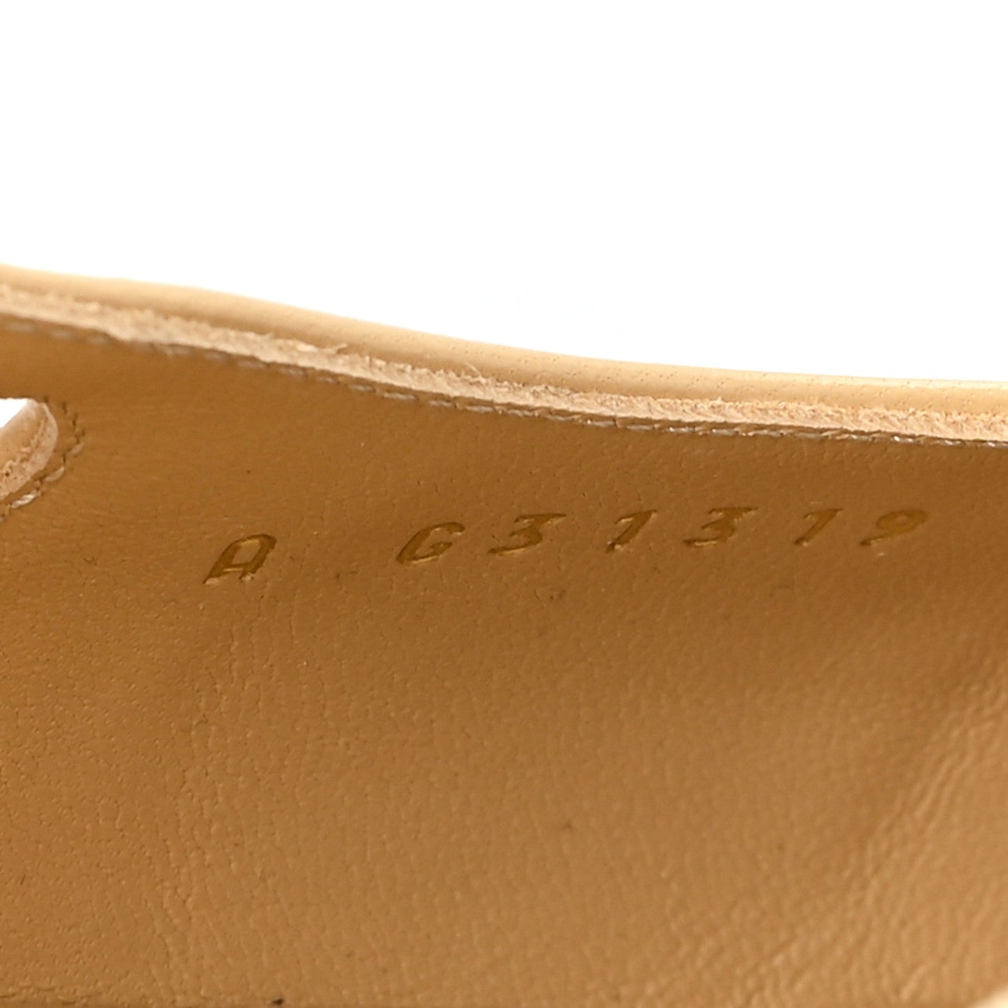Lambskin Grosgrain Cap Toe CC Slingback Sandals 40 Beige Black