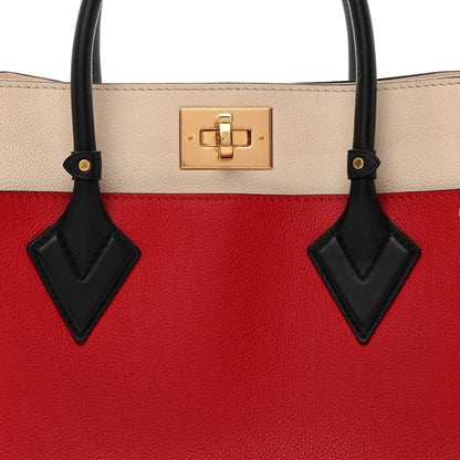 Calfskin Monogram On My Side Pirate Red