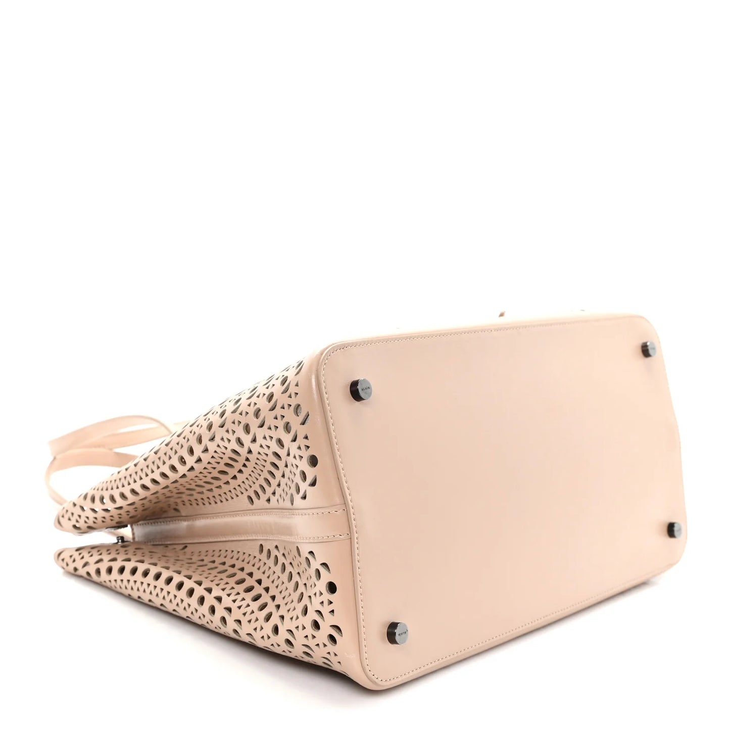 Alaia Calfskin Vienne Mina 32 Bag Sandy