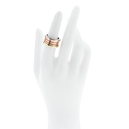 18K Rose White Yellow Gold B.Zero1 Four-Band Ring 53 6.5