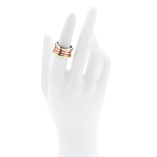 18K Rose White Yellow Gold B.Zero1 Four-Band Ring 53 6.5