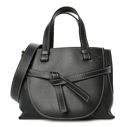 Calfskin Small Gate Tote Midnight Blue