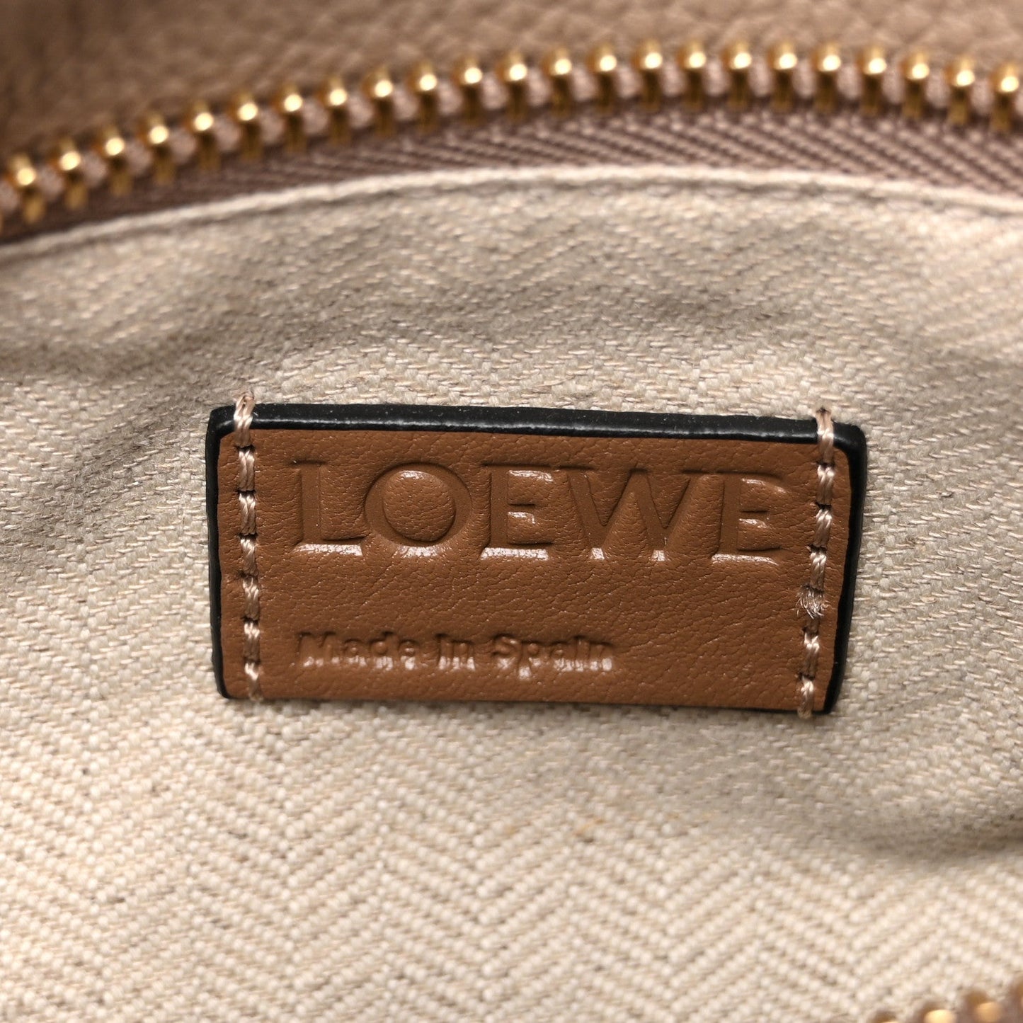 Grained Calfskin Small Puzzle Bag Sand Mink