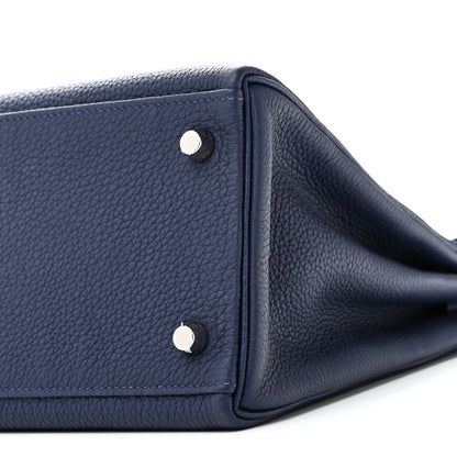 Togo Kelly Retourne 28 Bleu Saphir
