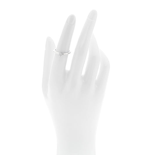 Platinum Diamond .21ct Solitaire Engagement Ring 52 6