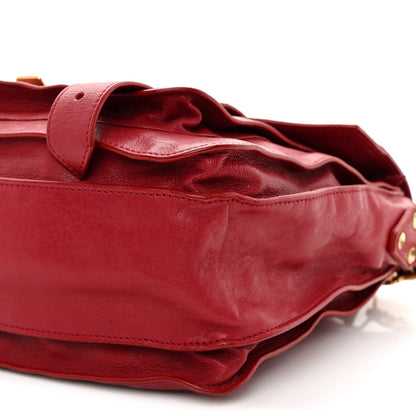 Lambskin Medium PS1 Satchel Raspberry