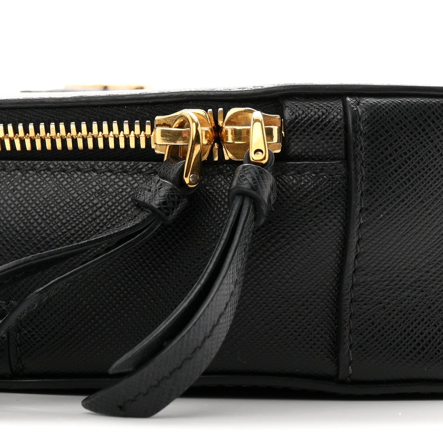 Saffiano Lux Odette Heart Crossbody Black