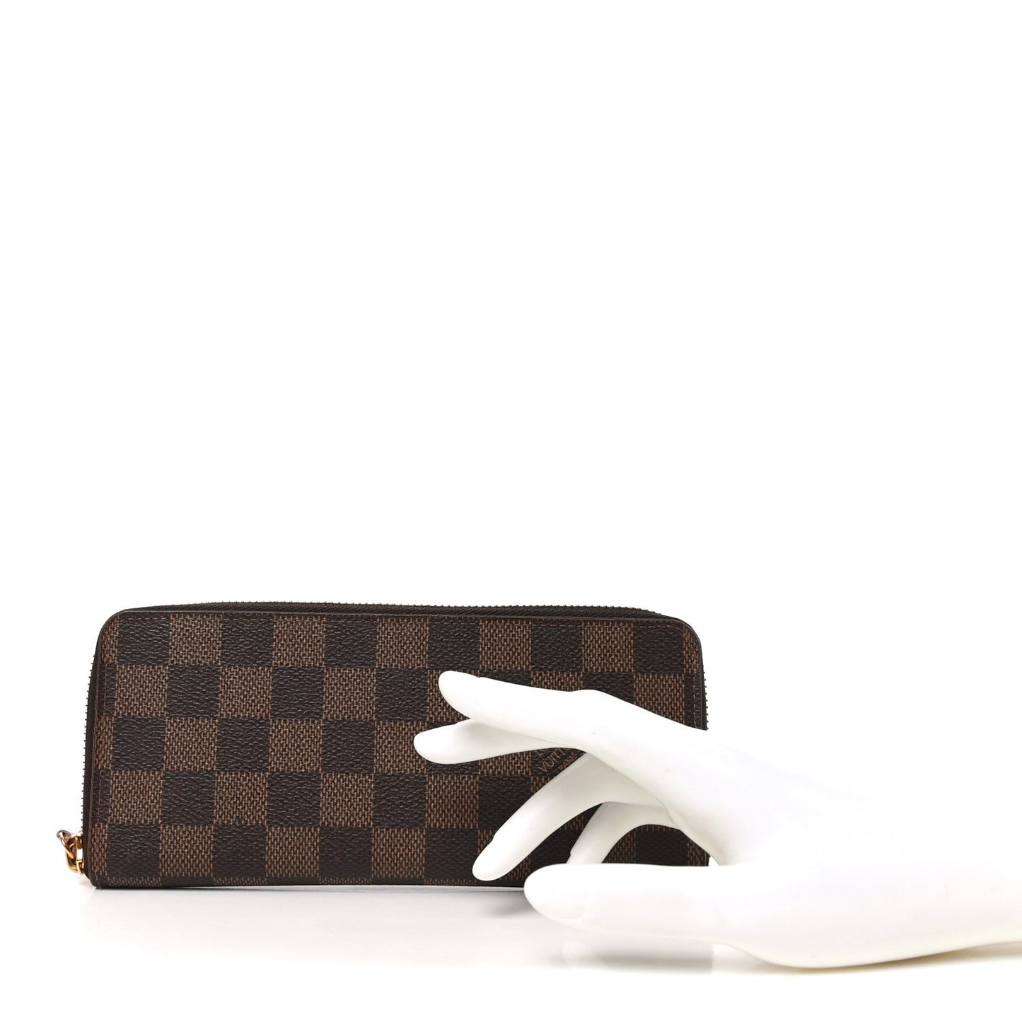 Damier Ebene Clemence Wallet Rose Ballerine
