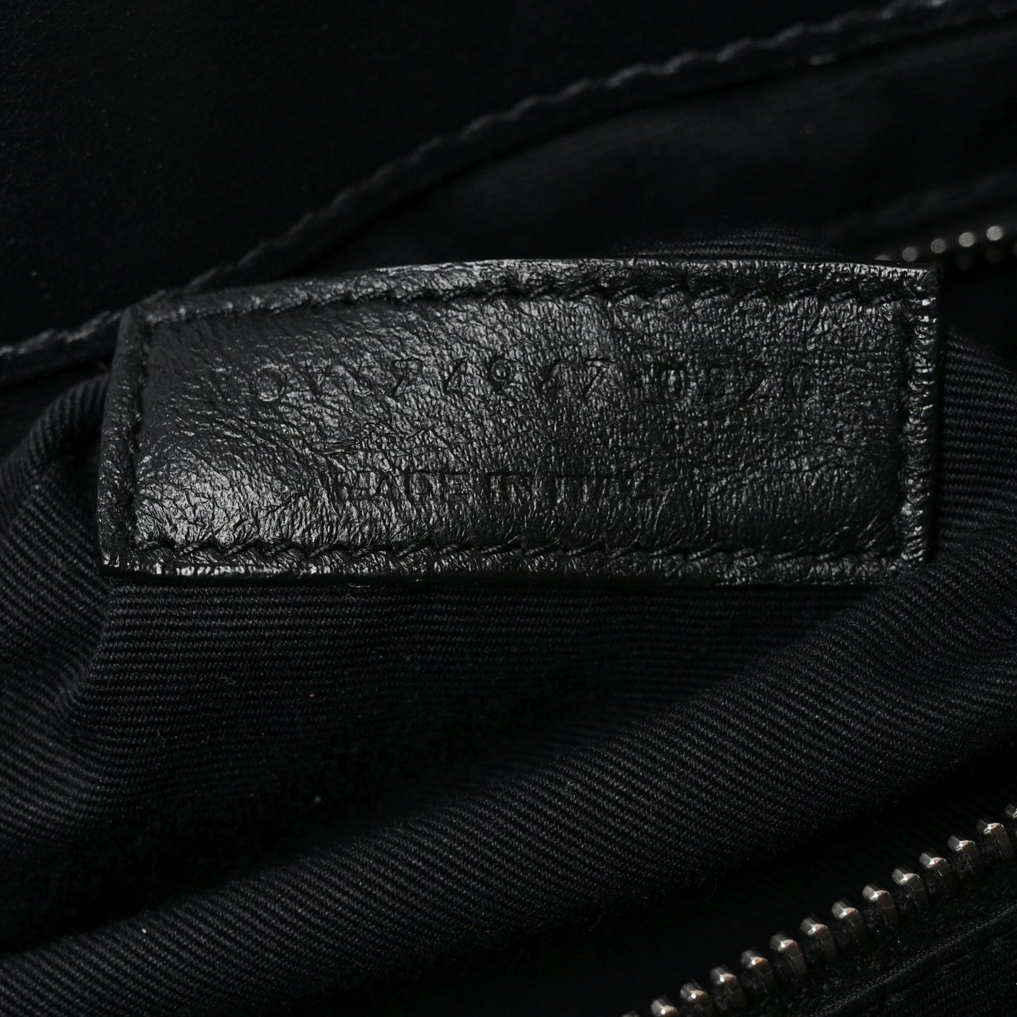 Calfskin Y Quilted Monogram Large Loulou Chain Satchel Black