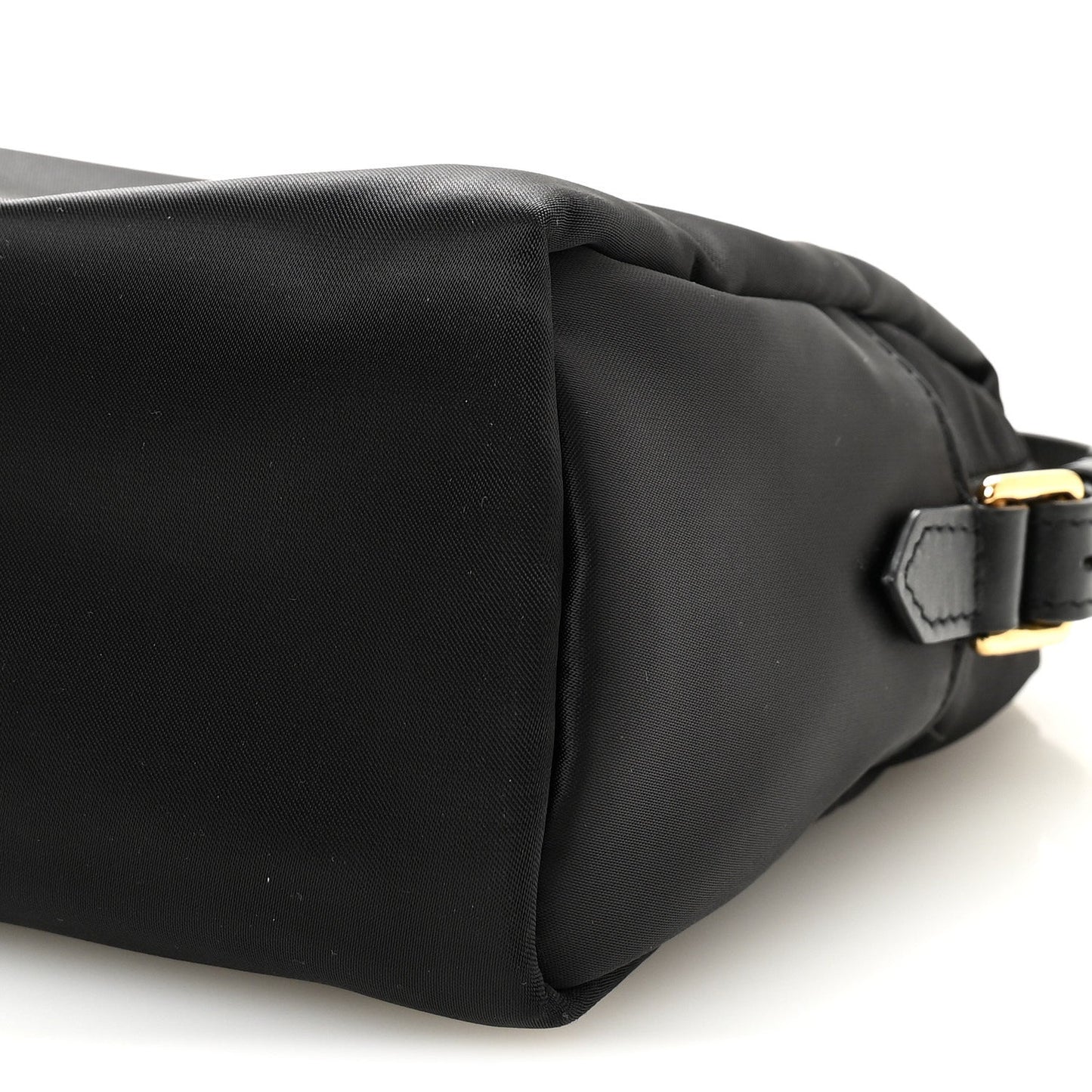 Nylon Pouch With Chain Black