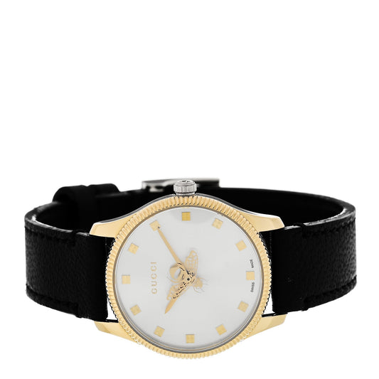 Stainless Steel Calfskin 29mm G-Timeless Bee Quartz Watch