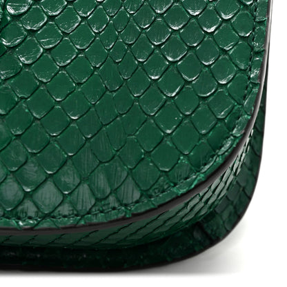 Snakeskin Horsebit 1955 Shoulder Bag Green