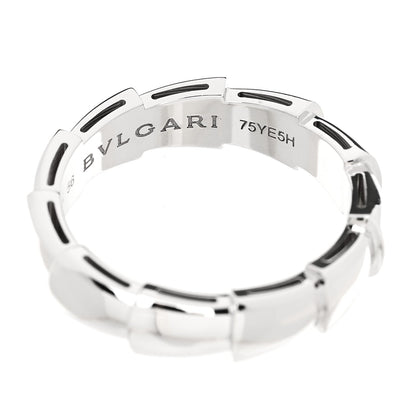 18K White Gold Serpenti Viper Thick Wedding Band Ring  56 7.5