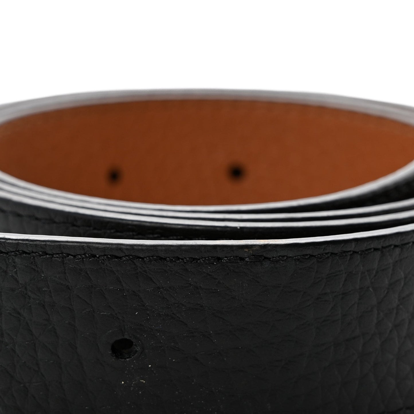 Taurillon Calfskin 30mm LV Initiales Reversible Belt 80 32 Black