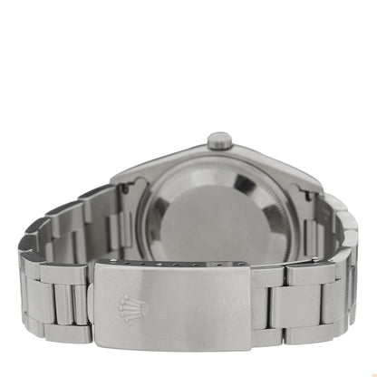 Rolex Stainless Steel 34mm Oyster Perpertual Date Watch Silver 15200