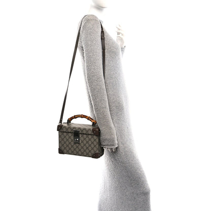 GG Supreme Monogram Globe-Trotter Beauty Case Brown