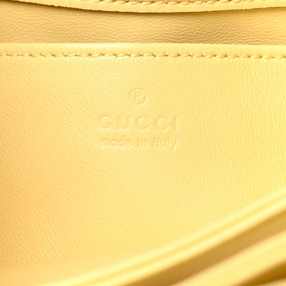 Calfskin Horsebit 1955 Aura Small Shoulder Bag Yellow